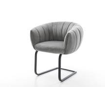 Freischwinger Jada-Flex Samt Grau Freischwinger flach Schwarz Taschenf...