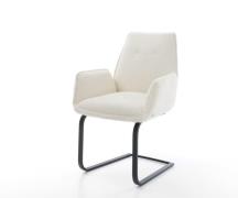 Freischwinger Zoa-Flex Bouclé Weiß Freischwinger flach Schwarz Taschen...