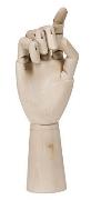 Dekoration Wooden Hand Large holz natur / H 22 cm - Holz - Hay - Holz ...
