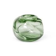 Vase Water Swirl glas grün / Recyceltes mundgeblasenes Glas - Ø 21 x H...