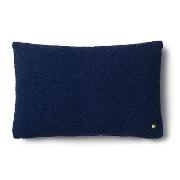 Kissen Clean textil blau / Bouclé-Wolle - 60 x 40 cm - Ferm Living - B...