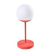 Mooon! Lampe ohne Kabel / H 63 cm - Bluetooth - Fermob - Rosa/Orange