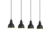 Lindby - Jasminka 4 Pendelleuchte Black/Gold