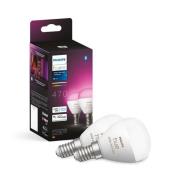 Philips Hue - Hue White&Color Amb. 5,1W Luster Tropfen 2 pak. E14 Hue