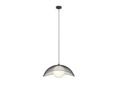 Lindby - Fabronia Pendelleuchte Opal/Black