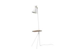 Warm Nordic - Cone Stehleuchte m/Tisch Clear White/Teak Warm Nordic