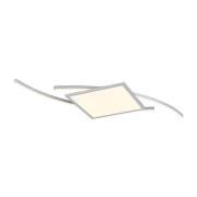 Lucande - Tiaro LED Square Deckenleuchte 56,6 CCT Silver