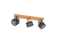 Lindby - Evinora 3 Deckenleuchte Black/Wood