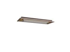 Lindby - Pekela Square LED Deckenleuchte 110x40 Rust/Matt Gold