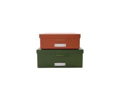 House Doctor - Keep Storage 2pcs. Green/Orange