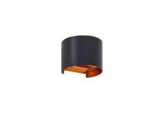 Lindby - Nivar Round LED Außen Wandleuchte Black/Gold