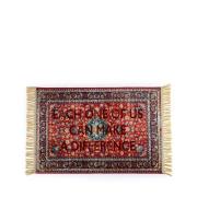 Seletti - Difference Burnt Carpet #10 80x120 Rot/Multicolor