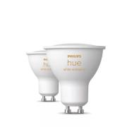 Philips Hue - White Amb. 4,2W Bluetooth GU10 Leuchtmittel 2 pcs.