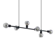 Lindby - Biscala Pendelleuchte Black/Smoke