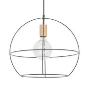 Envostar - Open Round Pendelleuchte Black/Wood