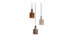 Lindby - Ovelia 3 Round Pendelleuchte Black/Brown/Beige