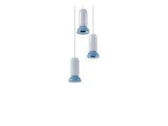 Lindby - Kerimi 3 Pendelleuchte Creme/Blue