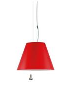 Luceplan - Costanza Pendelleuchte Up/Down Primary Red