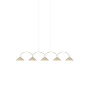 Globen Lighting - Curve 5 Pendelleuchte Beige