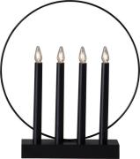 Glossy candlestick (ring) (Schwarz)