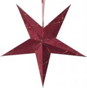 Velvet paper star 60cm (ROT)