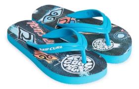 Rip Curl Brush Strokes Flip Flops, Blue 31