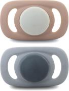 Esska Chilla Schnuller Silikon 2er-Pack, Beige