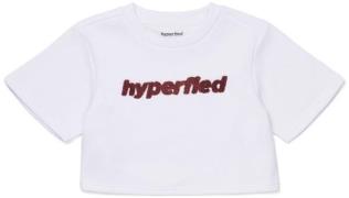 Hyperfied Short Sleeve Logo Sweatshirt, Snow White 146-152