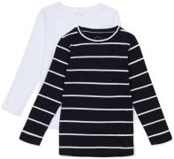 Luca &  Lola Nario Langärmliges T-Shirt 2er-Pack, Black Stripes 110-11...