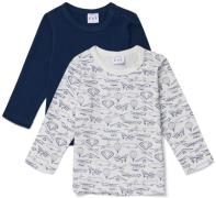 Luca &  Lola Montay Langarmshirt 2er-Pack, White 68