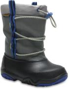 Crocs Swiftwater Stiefel, Schwarz/Blau 28-29