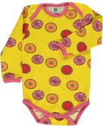 Småfolk Obst Body, Yellow 68, Babykleidung