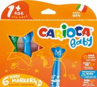 Carioca Teddystifte 6er-Pack