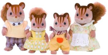 Sylvanian Families Figurenset Die Walnuss-Eichhörnchen-Familie