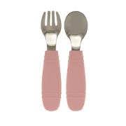 Tiny Tot Fork &  Spoon, Pink