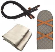 Sleepbag Zubehörpaket Mini, Grey Mélange/Brown