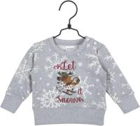 Mumin Snow Pullover, Grey, 68