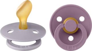 BIBS Colour Schnuller 2er-Pack Latex Gr.2, Fossil Grey/Mauve