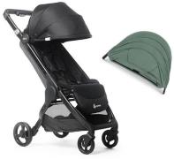 Ergobaby Metro+ Buggy inkl. Extra-Verdeck, Black/Sea Grass