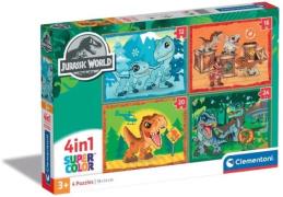 Clementoni 4 in 1 Jurassic World 2023 Kinderpuzzle