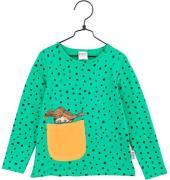 Pippi Langstrumpf Pullover Punkte, Teal, 122