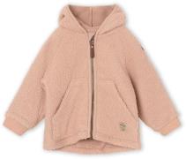 MINI A TURE Liff Teddyfleece-Jacke, Rose Dust, 86