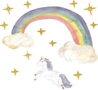 That's Mine Wandaufkleber Unicorn Rainbow