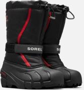 Sorel Youth Flurry Winterstiefel, Black/Bright Red, 32