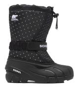 Sorel Youth Flurry Print Winterstiefel, Black, 33