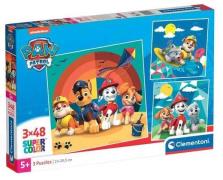 Clementoni Paw Patrol Super Color Puzzles 3x48 Teile