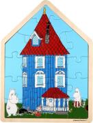 Mumin Holzpuzzle Muminhaus 19 Teile