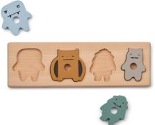 Liewood Suki Knopfpuzzle Tiere, 4 Teile