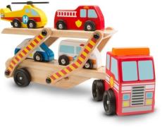 Melissa &  Doug Spielset Sattelzug mit Rettungsfahrzeugen