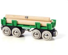 BRIO Langholzwagen mit Holzladung